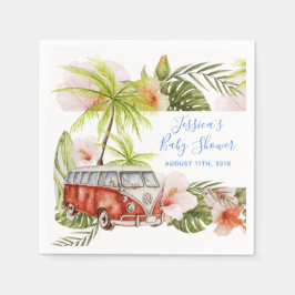 Boy Baby Surfboard Tropische Stranddouche Servette Servet