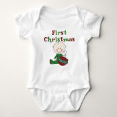 Boy Baby's eerste kerstpak Romper (Voorkant)