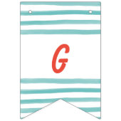 Boy Balloon Themed First Birthday Banner (Tweede vlag)