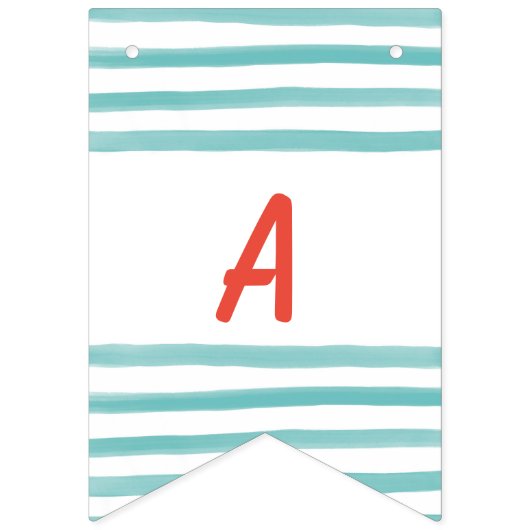 Boy Balloon Themed First Birthday Banner (Derde vlag)