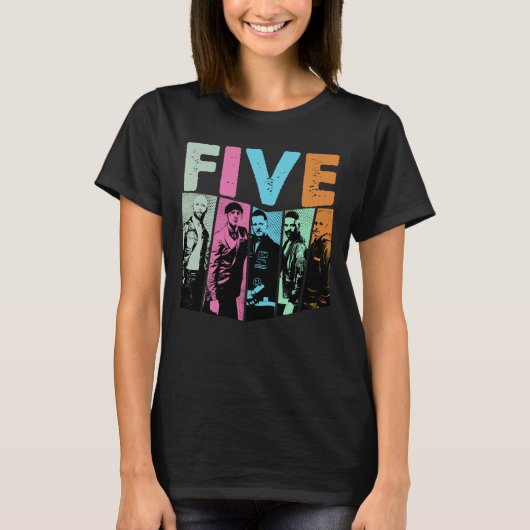 boy band five  t-shirt (Voorkant)