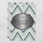 Boy Baptism Uitnodiging (Voorkant / Achterkant)