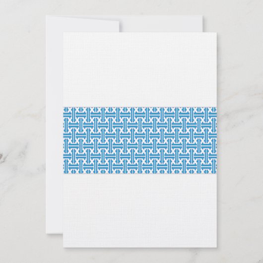 Boy Baptism Uitnodiging | Royal Blue (Achterkant)