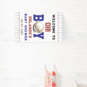Boy Baseball Baby Shower | Cute Sports Party Spandoek (Insitu)