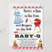 Boy BBQ Baby shower Uitnodiging (Voorkant)