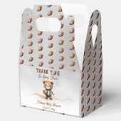 Boy Bearly Wait Amerikaans Football Baby shower Bedankdoosjes (Geopend)