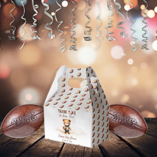 Boy Bearly Wait Amerikaans Football Baby shower Bedankdoosjes