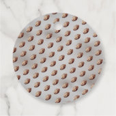 Boy Bearly Wait Amerikaans Football Baby shower Bedankjes Labels (Achterkant)