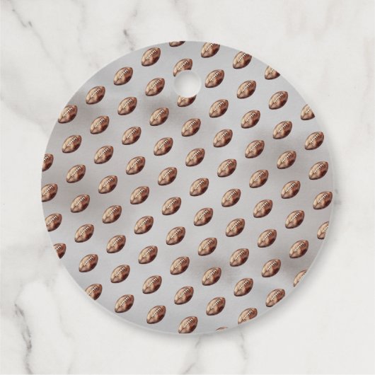 Boy Bearly Wait Amerikaans Football Baby shower Bedankjes Labels (Achterkant)