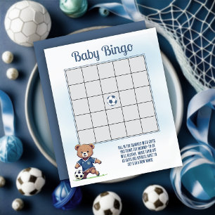 Boy Bearly Wait Voetballer Baby shower