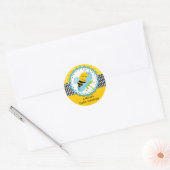 Boy Bee Baby shower gepersonaliseerde Stickers (Envelop)