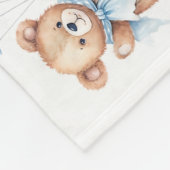 BOY BEER BALLONNEN Mijlpaal Deken, Blue Balloons Fleece Deken (Hoek)