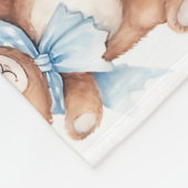 BOY BEER BALLONNEN Mijlpaal Deken, Blue Balloons Fleece Deken (Hoek)