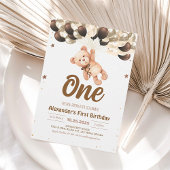 Boy Beer Beer met Ballonnen Teddy Bear Verjaardag Kaart