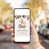 Boy Beer Beer met Ballonnen Teddy Bear Verjaardag Kaart