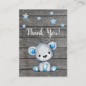 Boy Beer Diaper Raffle Ticket Teddy Shower Informatiekaartje (Achterkant)