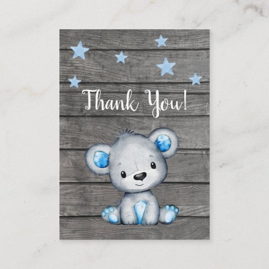 Boy Beer Diaper Raffle Ticket Teddy Shower Informatiekaartje (Achterkant)