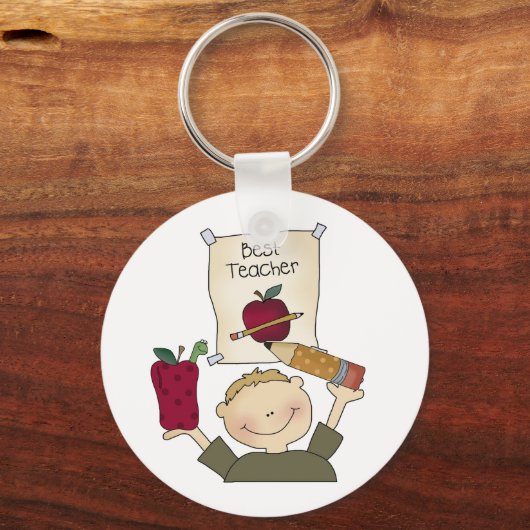 Boy Best Teacher Sleutelhanger (Voorkant)