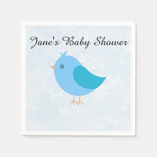 Boy Bird Napkin Servetten (Voorkant)