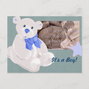 Boy Birth Announcement Briefkaart