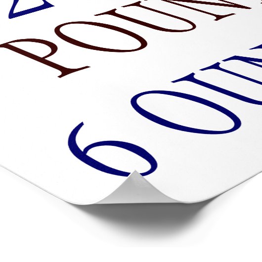 Boy Birth Stats Poster (Hoek)