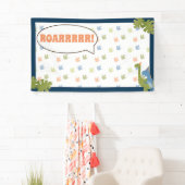 Boy Birthday - Dinosaur Stomp - achtergrond Spandoek (Insitu)