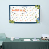 Boy Birthday - Dinosaur Stomp - achtergrond Spandoek (Beurs)