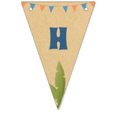 Boy Birthday - Dinosaur Stomp - partijvlaggen Vlaggetjes (Tweede vlag)