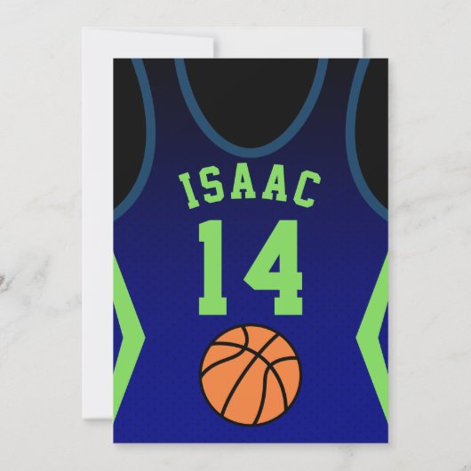 Boy Birthday Invitation Kaart (Achterkant)