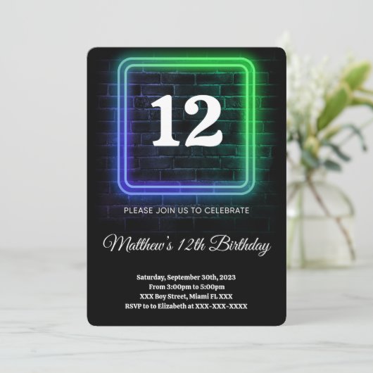 Boy Birthday Kaart (Staand voorkant)