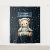 Boy Birthday Party Tapestry met Space Beer Wandkleed (Voorkant)