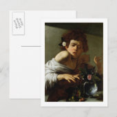 Boy Bitten door een hagedis, c.1595-1600 (olie op  Briefkaart (Voorkant / Achterkant)