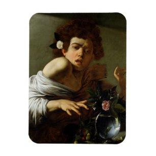 Boy Bitten door een hagedis, c.1595-1600 (olie op  Magneet