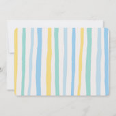 Boy Blue Bunny 2e verjaardag foto Kaart (Achterkant)