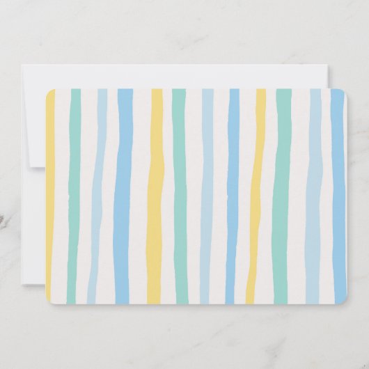 Boy Blue Bunny 2e verjaardag foto Kaart (Achterkant)