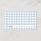 Boy Blue Deer Monogram Crest Luier Raffle Kaart (Achterkant)