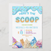 Boy Blue Drip Hier is het verjaardagsfeestje van S Kaart (Voorkant)