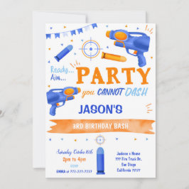 Boy Blue en Sinaasappel Dart Pistool Kaart