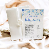 Boy Blue Hearts Valentijn Beroemdheid Baby Naam Ga Kaart