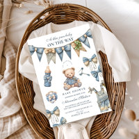 Boy Blue Jean Baby Denim Baby shower