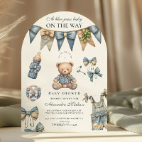 Boy Blue Jean Baby Denim Baby shower