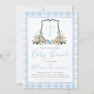 Boy Blue Pelican Baby shower Preppy Southern Kaart