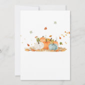 Boy Blue Pumpkin Truck Herfst Verjaardag Kaart (Achterkant)