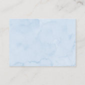 Boy Blue Teddy Bear Baby shower raad hoeveel Informatiekaartje (Achterkant)