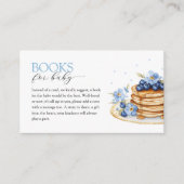 Boy Blueberry Pannenkoek Baby Brunch Baby shower Informatiekaartje (Voorkant)
