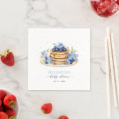 Boy Blueberry Pannenkoek Baby Brunch Baby shower Servet (Insitu)