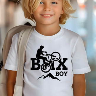 Boy BMX Racing wit en zwart T-shirt