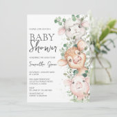 Boy Boerderij Baby shower Kaart (Staand voorkant)