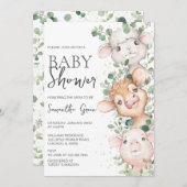 Boy Boerderij Baby shower Kaart (Voorkant / Achterkant)