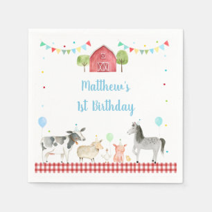 Boy Boerderij Barnyard Birthday Servet